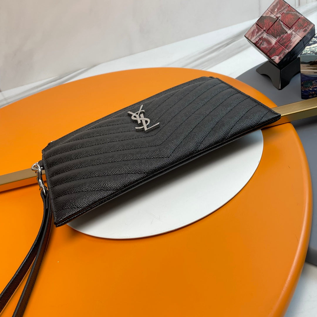 YSL Matelasse Strap Clutch Bag