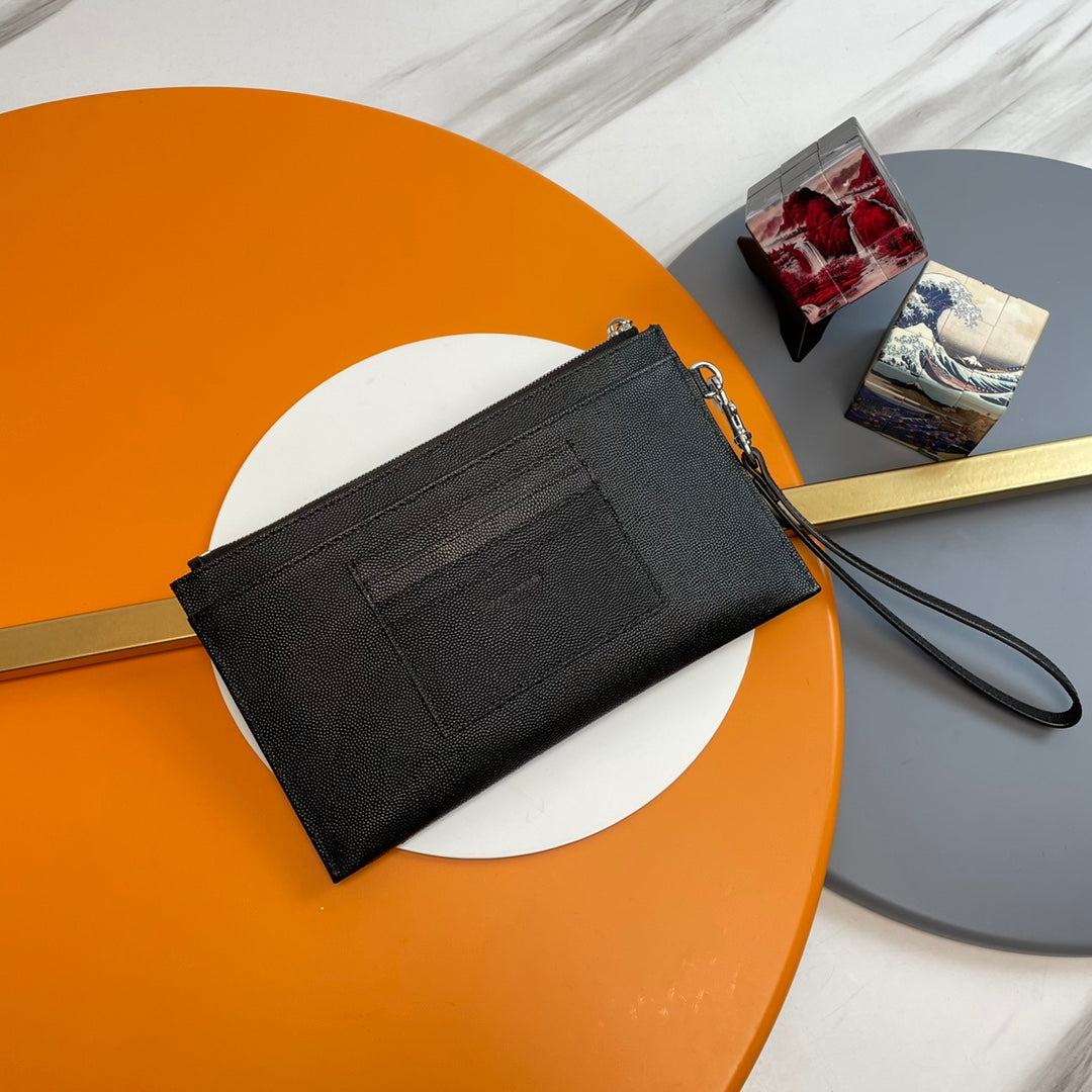 YSL Matelasse Strap Clutch Bag