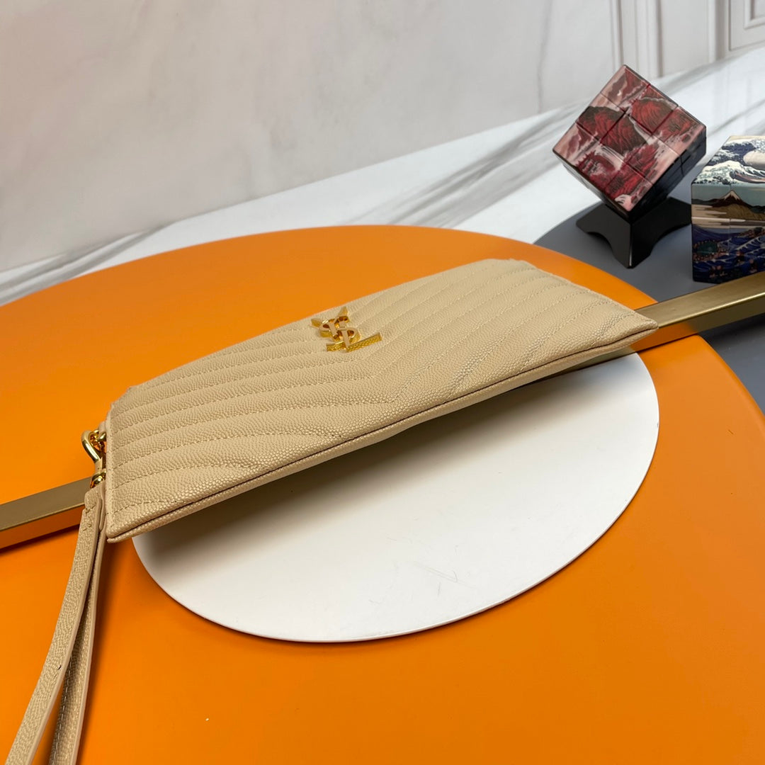 YSL Matelasse Strap Clutch Bag