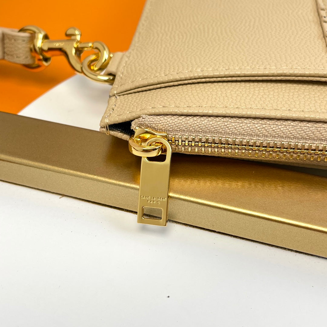 YSL Matelasse Strap Clutch Bag