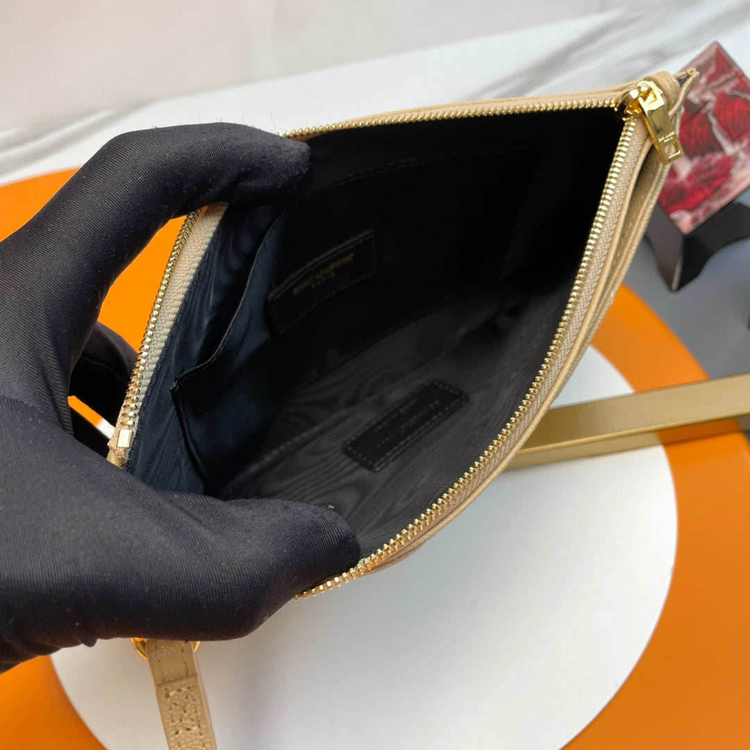 YSL Matelasse Strap Clutch Bag