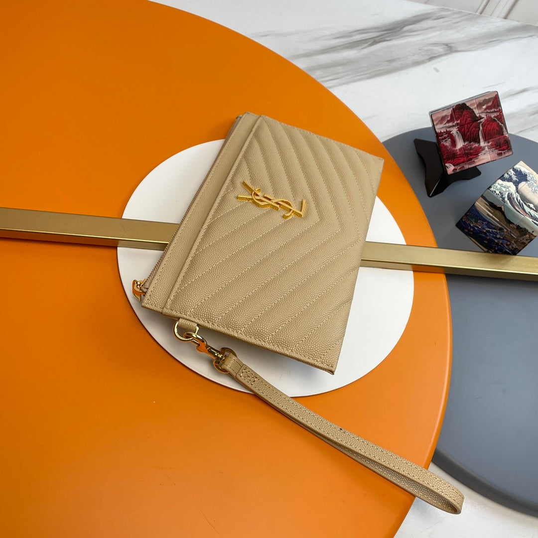 YSL Matelasse Strap Clutch Bag