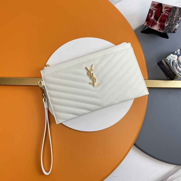 YSL Matelasse Strap Clutch Bag