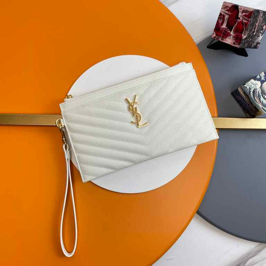 YSL Matelasse Strap Clutch Bag
