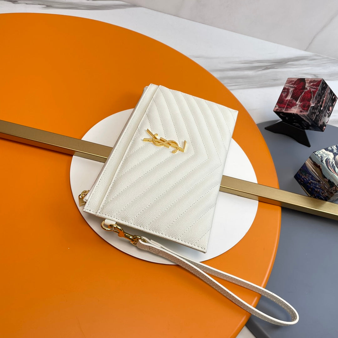 YSL Matelasse Strap Clutch Bag