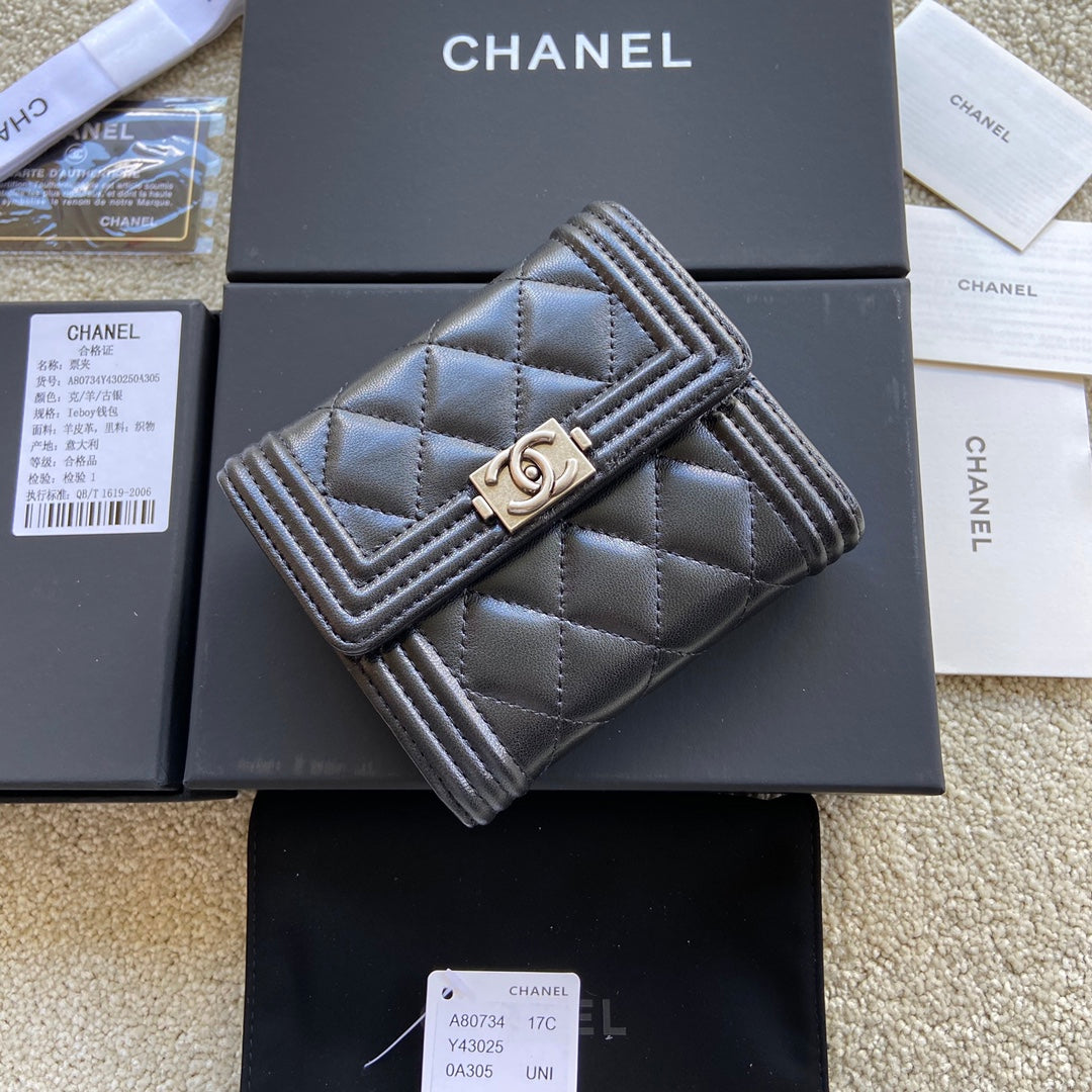 Chanel Le Boy Small Flap Wallet