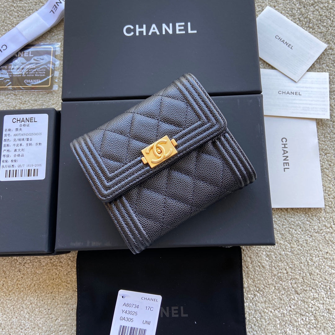 Chanel Le Boy Small Flap Wallet
