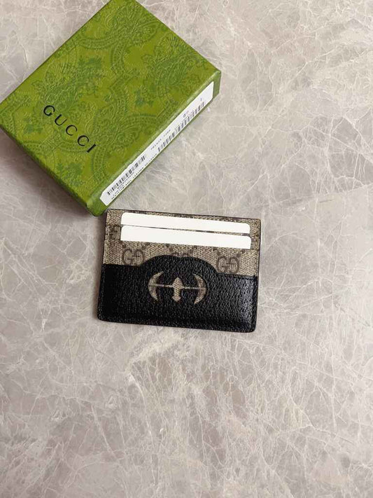 Gucci Card Case With Cut-Out Interlocking G