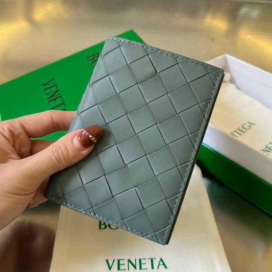BV Intrecciato Flap Wallet