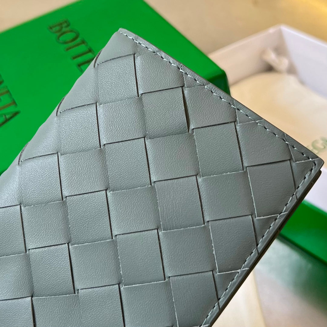 BV Intrecciato Flap Wallet