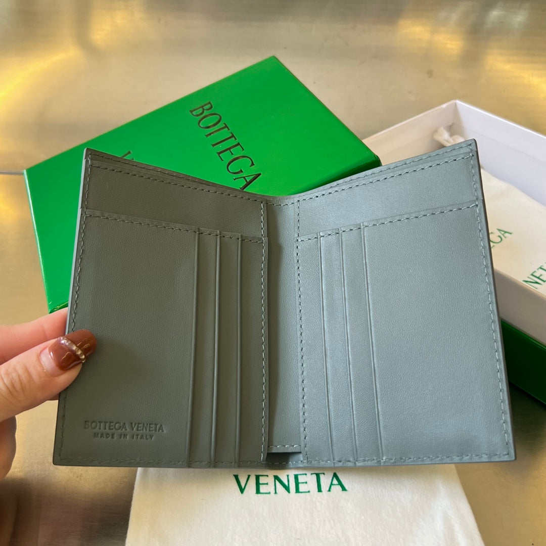 BV Intrecciato Flap Wallet