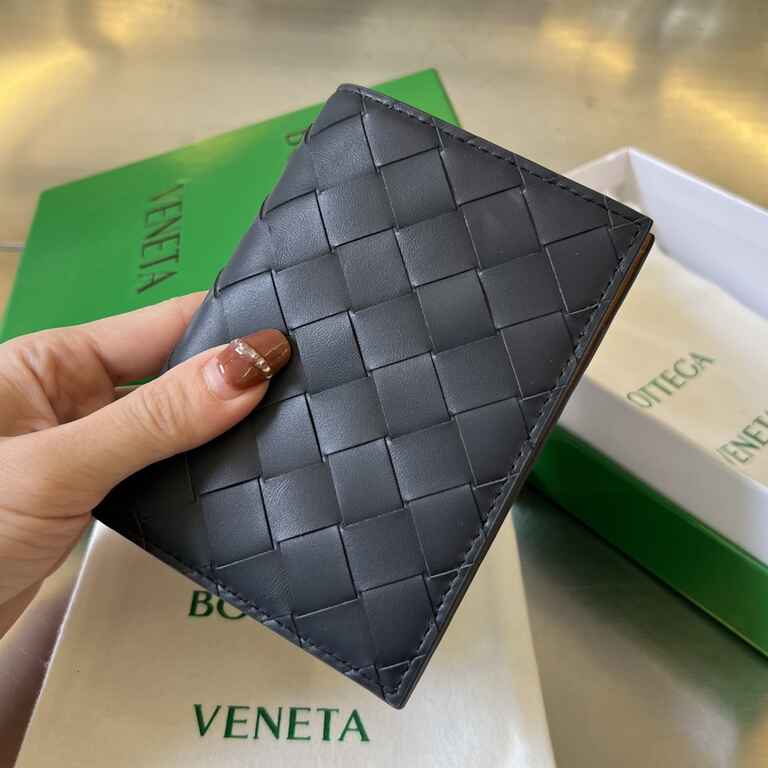 BV Intrecciato Flap Wallet