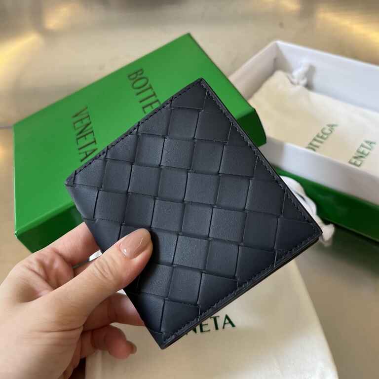 BV Intrecciato Flap Wallet