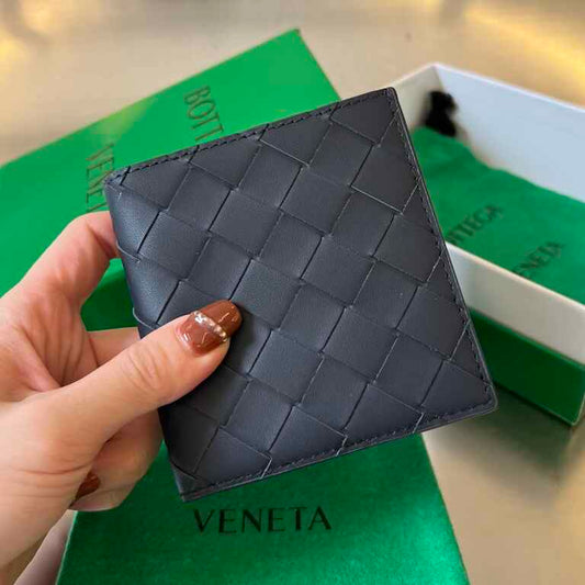 BV Intrecciato Flap Wallet