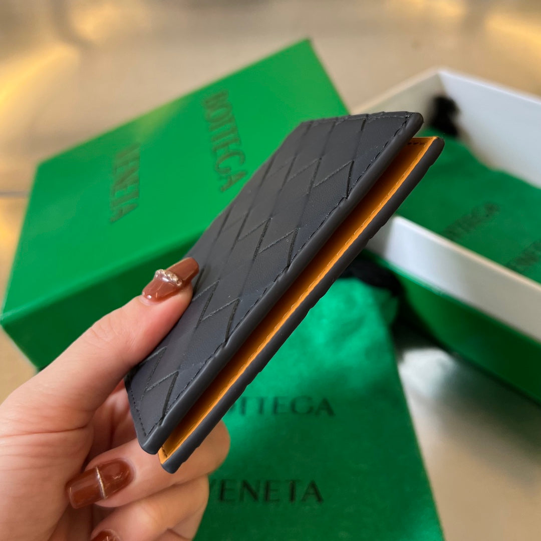 BV Intrecciato Flap Wallet