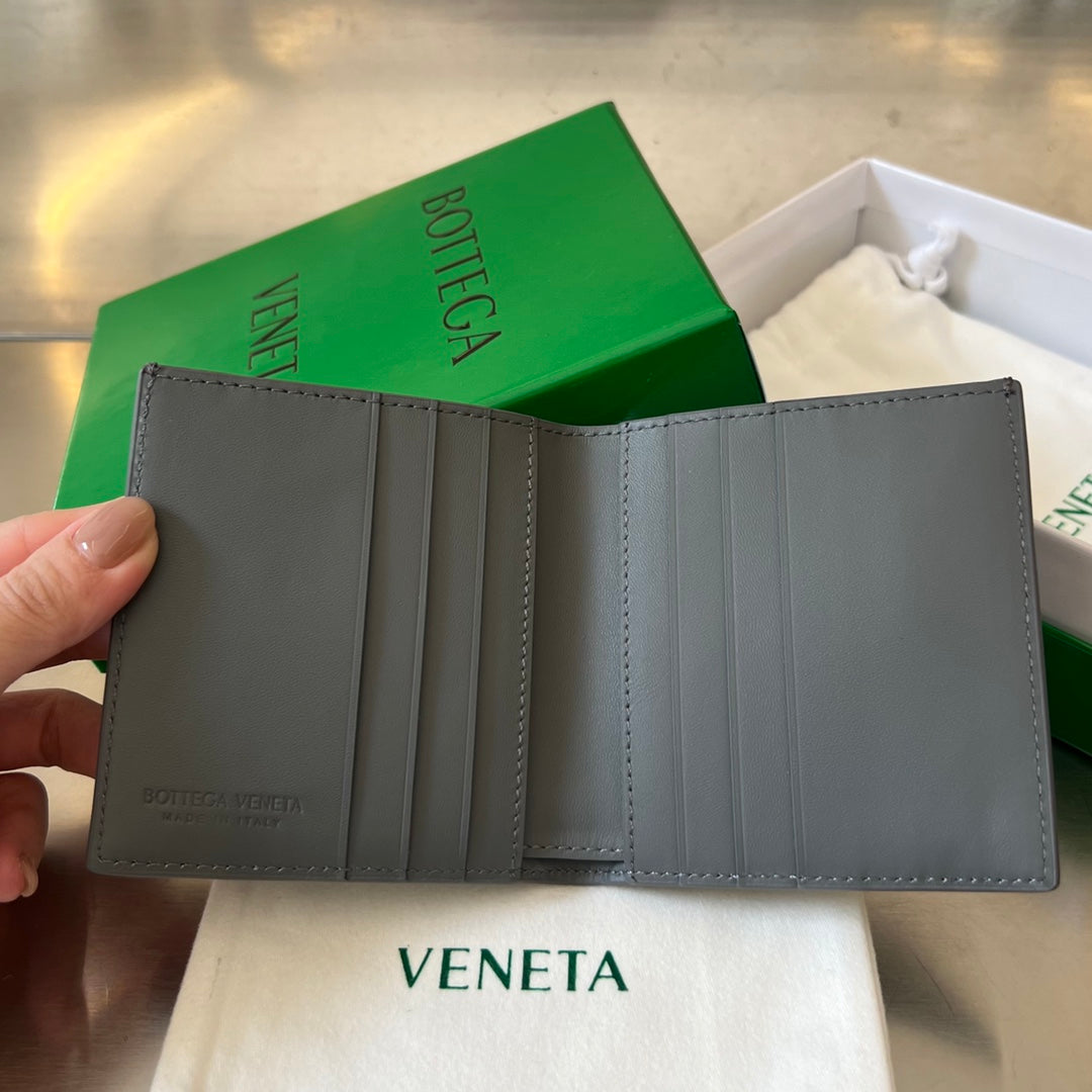 BV Intrecciato Flap Wallet