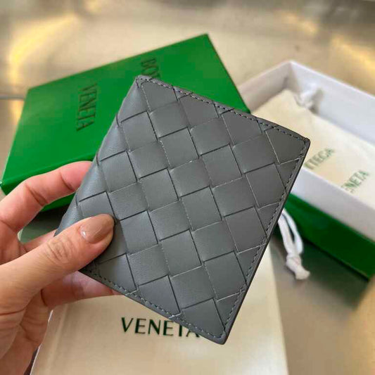 BV Intrecciato Flap Wallet
