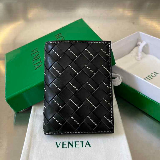 BV Intrecciato Flap Wallet